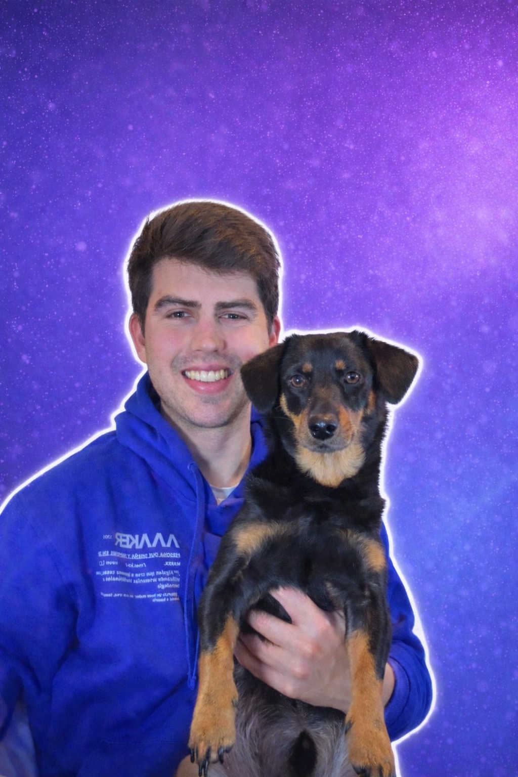 Miquel y su perro Kiwi